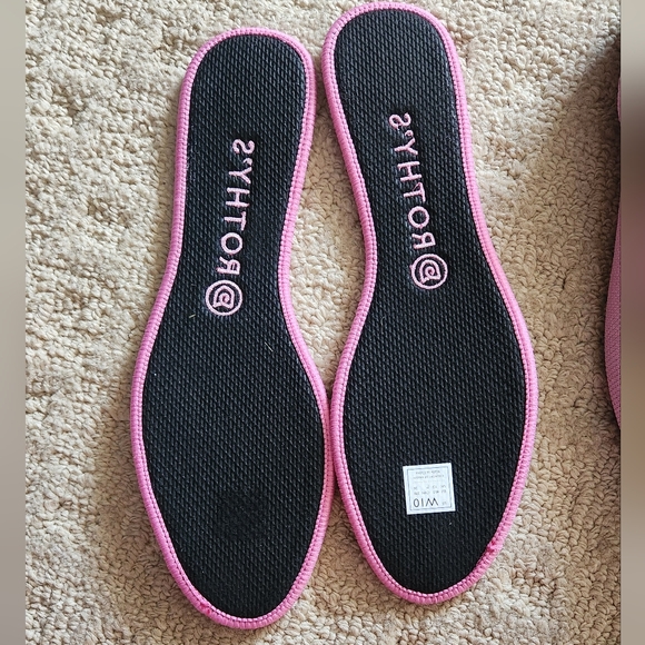 Rothy’s The Round Flat Pink Begonia Round Toe Knit Ballet Flats womens 10 euc - Picture 4 of 8